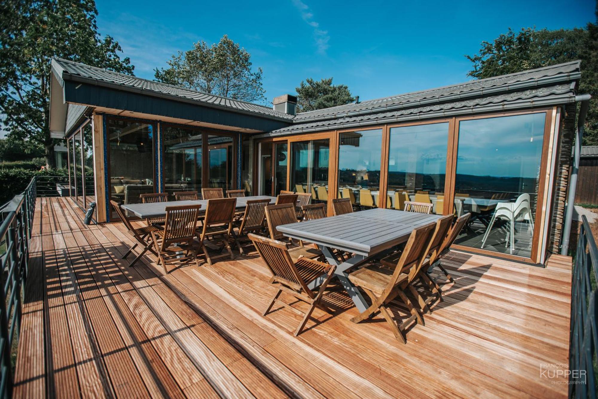 Le Noir Flohay 30 Pers - Malmedy, Vue, Wellness Villa Bagian luar foto
