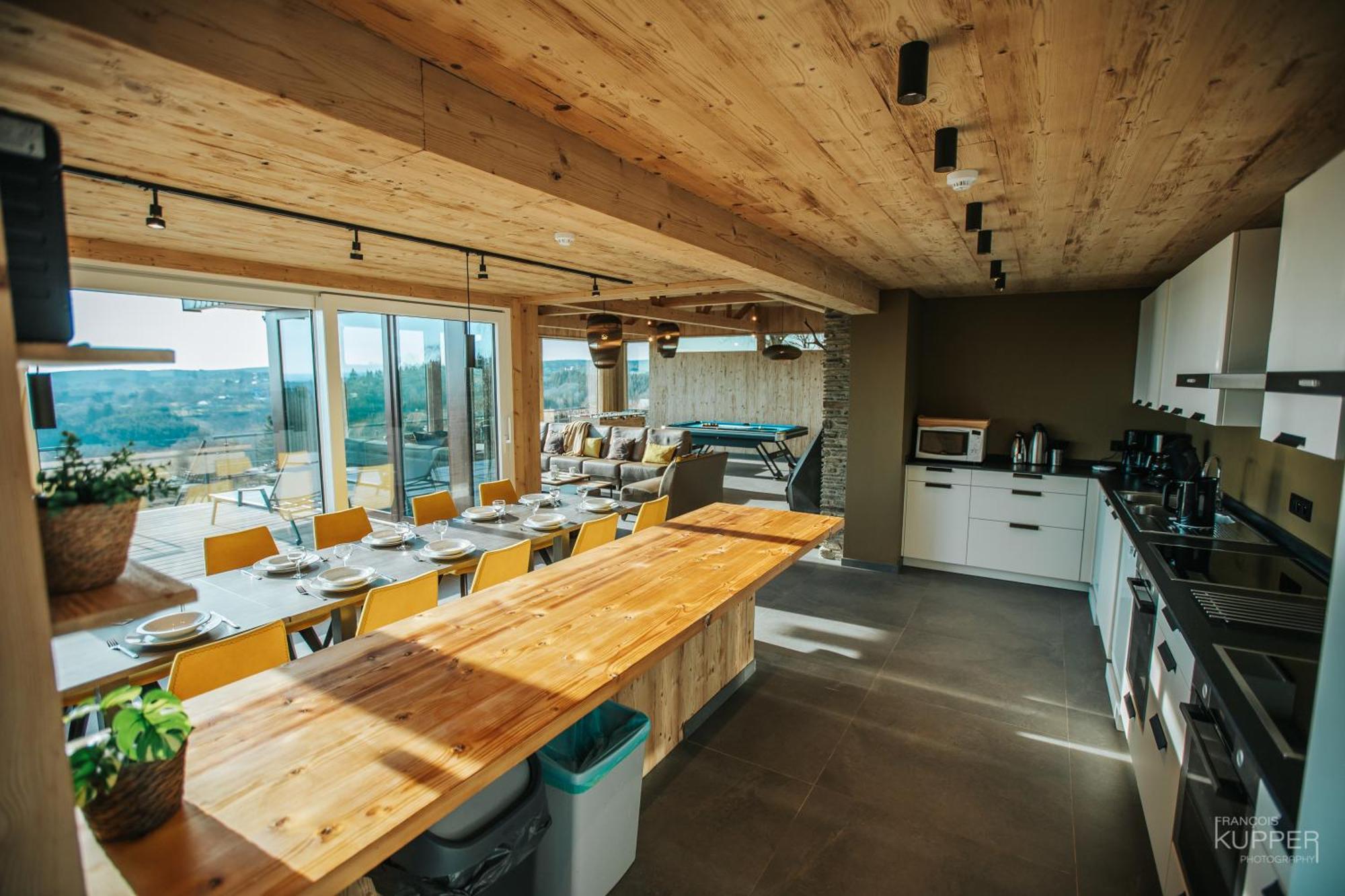 Le Noir Flohay 30 Pers - Malmedy, Vue, Wellness Villa Bagian luar foto