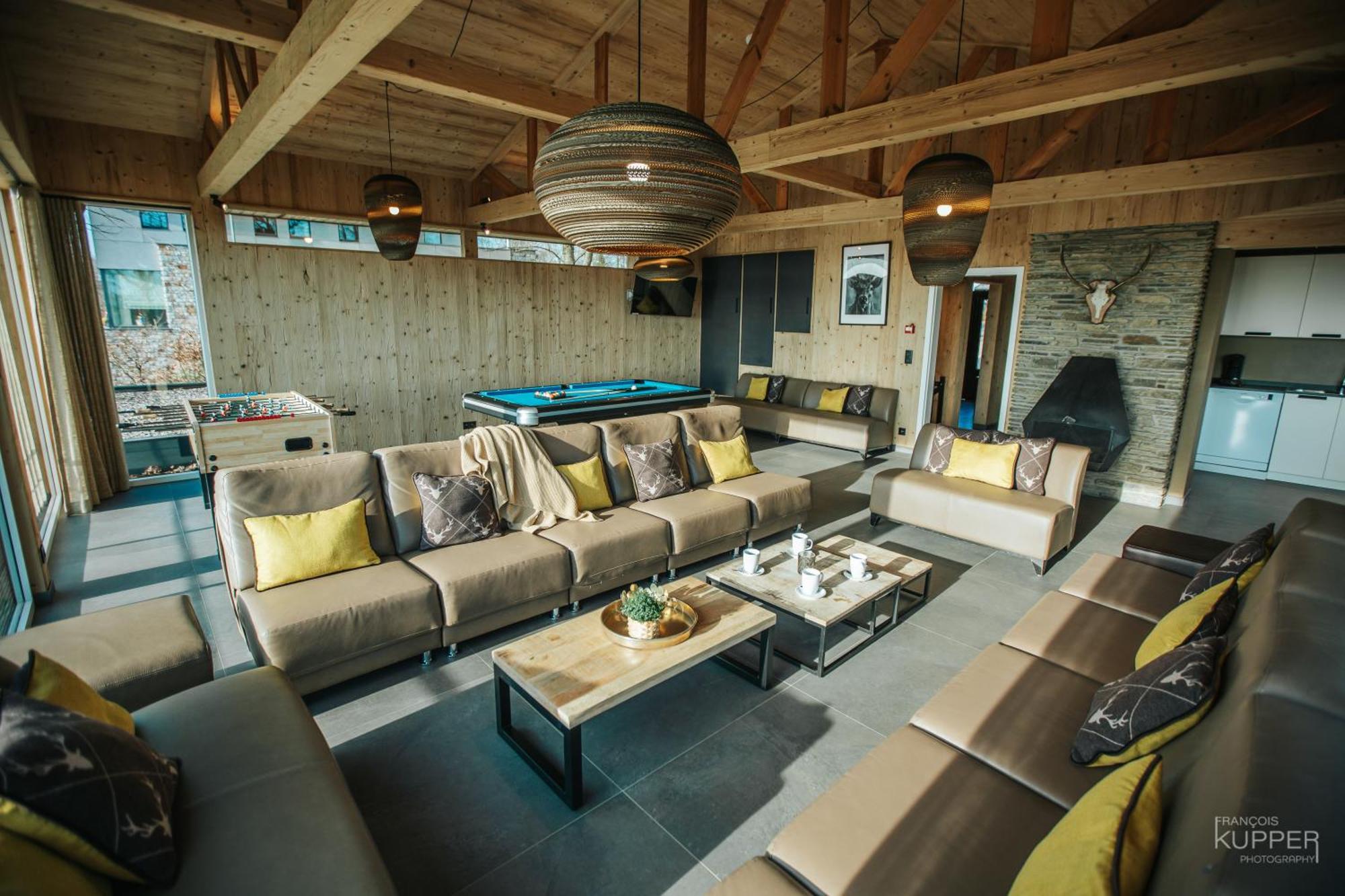 Le Noir Flohay 30 Pers - Malmedy, Vue, Wellness Villa Bagian luar foto
