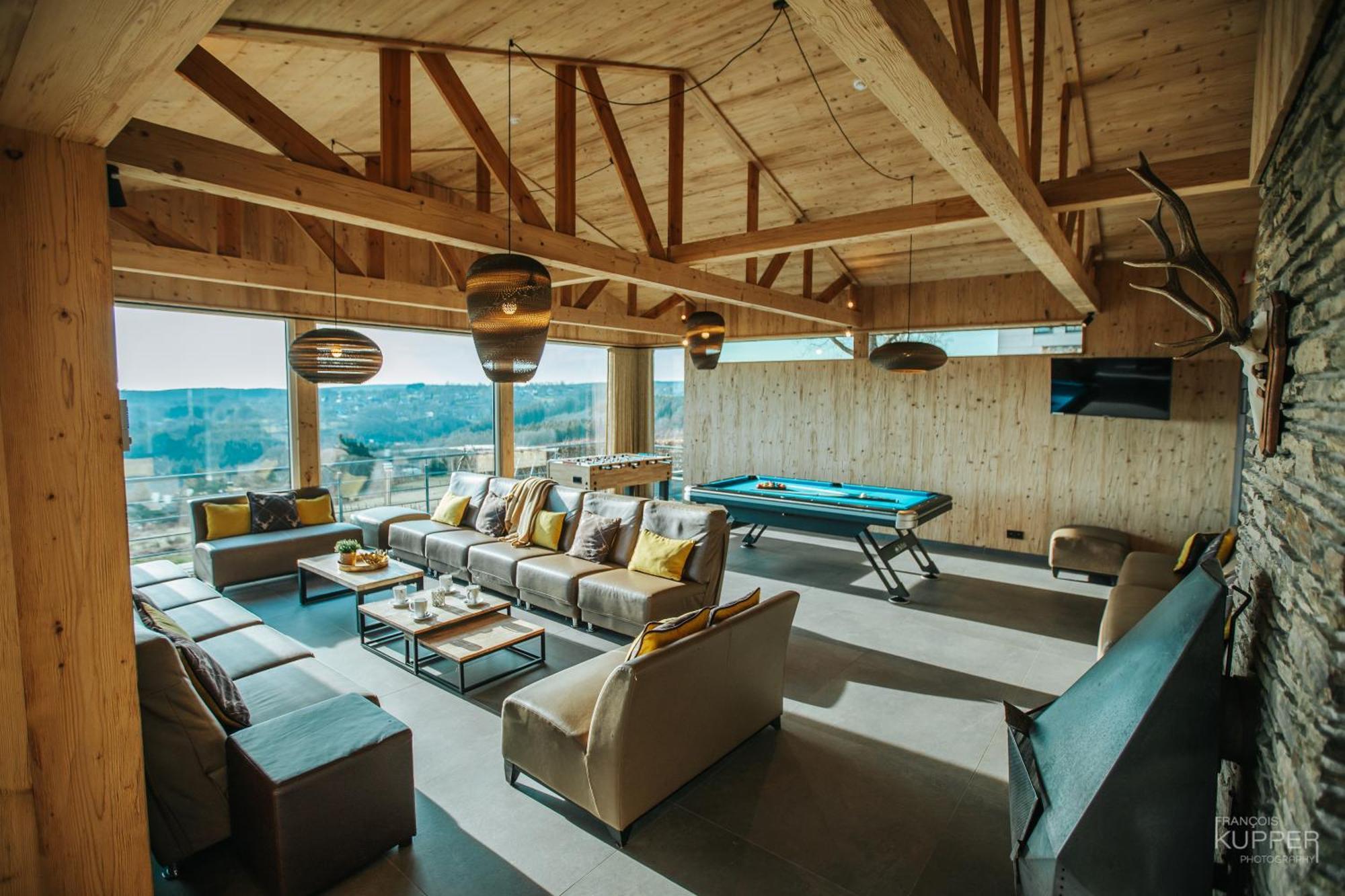 Le Noir Flohay 30 Pers - Malmedy, Vue, Wellness Villa Bagian luar foto