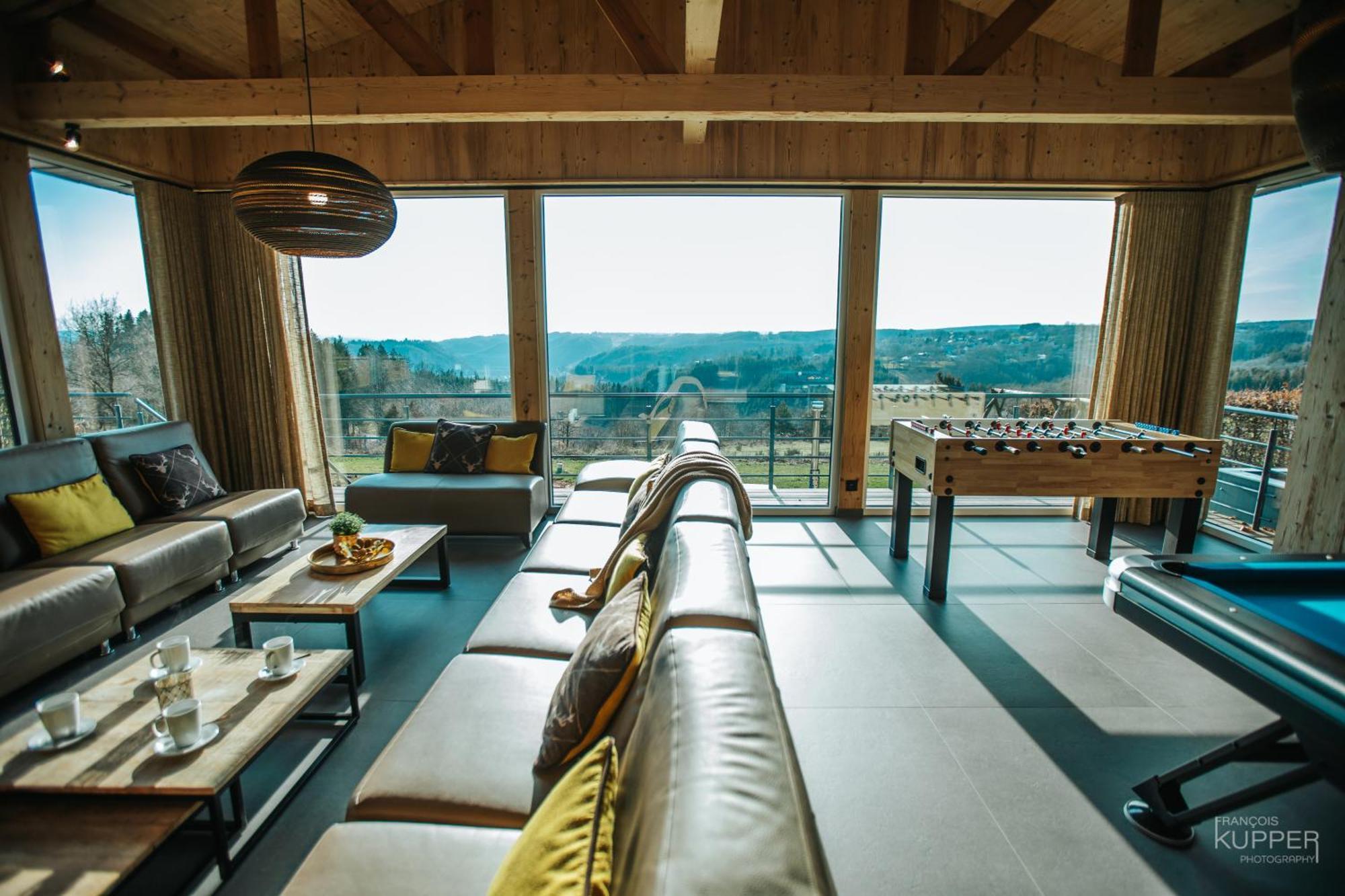 Le Noir Flohay 30 Pers - Malmedy, Vue, Wellness Villa Bagian luar foto